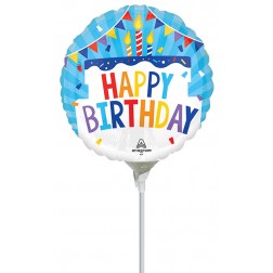 4"  Happy Birthday Tiered Cake