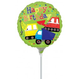 4"  Happy Birthday Trucks