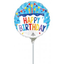 9" Happy Birthday Balloons
