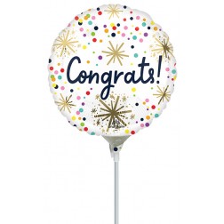 9" Confetti Sprinkle Congrats