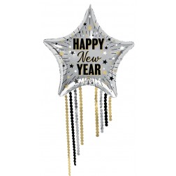 SuperShape Elegant NYE Celebration Star Fringe