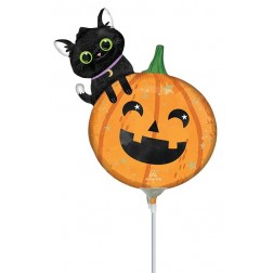 MiniShape Halloween Cat & Pumpkin