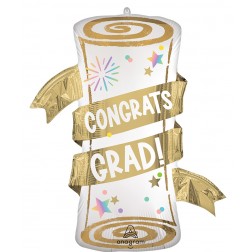 SuperShape Satin Pastel Grad Party Diploma