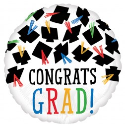 Standard Hats Off Congrats Grad