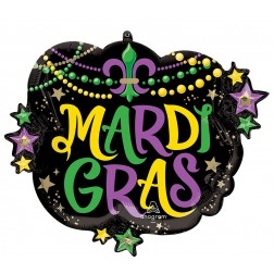 SuperShape Mardi Gras Glittering Beads