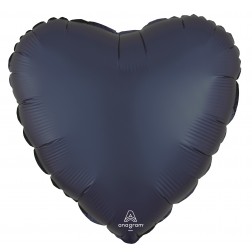 Standard Satin True Navy Heart