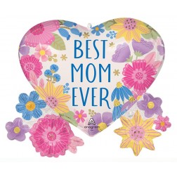SuperShape Best Mom Ever Botanical Lines