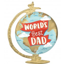 SuperShape World's Best Dad Globe
