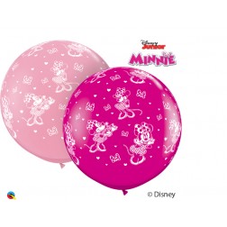 3' Disney Minnie Mouse-A-Round Asst Pink & Wild Berry (2ct)