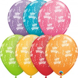 11" Birthday-A-Round Festive Asst. (50ct)