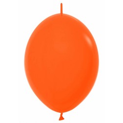 6" Fashion Solid Orange LOL (50ct)