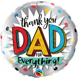 18" Thank You Dad for Everything (pkgd)