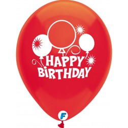 Funsational 12" Birthday Balloons Asst. (8 ct.) 