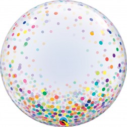 Deco Bubble 24" Colourful Confetti Dots