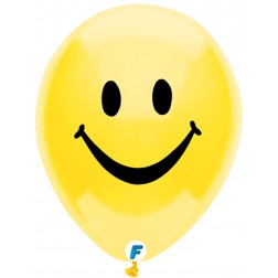 Funsational 12" Smiley Face Yellow (8 ct.) 