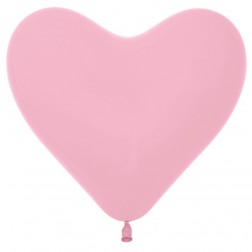 12" Fashion Pink Heart (50pcs)