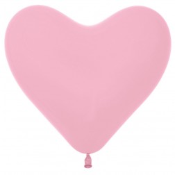 12" Fashion Pink Heart (50pcs)