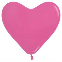 12" Fashion Fuchsia Heart (50pcs)