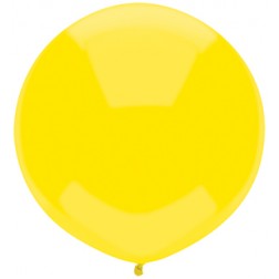 17" Outdoor Display Balloons Lemon Yellow 72ct