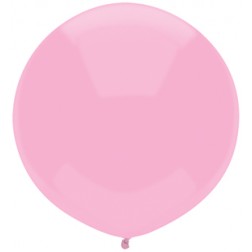 17" Outdoor Display Balloons Real Pink 72ct