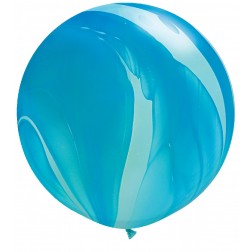 Super Agate 30" Blue 02Ct