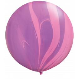 Super Agate 30" Pink Violet 02Ct