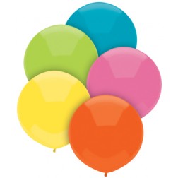 17" Outdoor Display Balloons Tropical Assortment 72ct