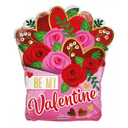 18" SP: PR Be My Valentine Roses and Envelope