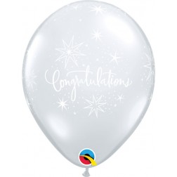 11" Congratulations Elegant Diamond Clear (50 ct.)