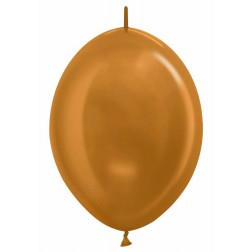6" Metallic Gold R LOL (50ct)