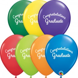 11" Graduation Script Carnival Asst. (50 ct.)