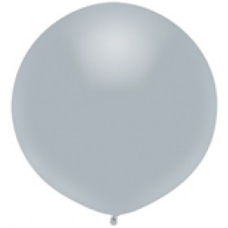 17" Outdoor Display Balloons Shinning Platinum 72ct