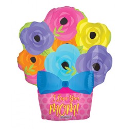  18" SP: PR ILY Mom Bright Flowerpot Shape 
