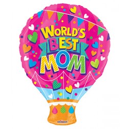  18" SP: PR World's Best Mom Shape Gellibean