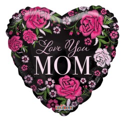 36" PR Love You Mom Embroidered