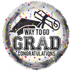  18" SP: BV Way To Go Grad Confetti