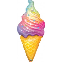 45" Rainbow Swirl Ice Cream (pkgd)