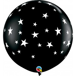 3Ft Contempo Stars-A-Rnd Onyx Black  (02 ct.)  