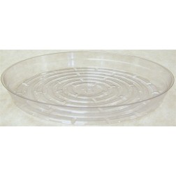 8" Vinyl Saucers Clear 50pcs