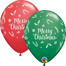 11" Christmas Evergreen Green&Red (50 ct.)