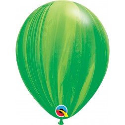 Super Agate 11" Green 25Ct