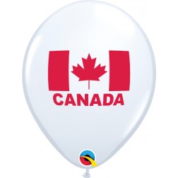 11" Canada Flag White  (50 ct.)