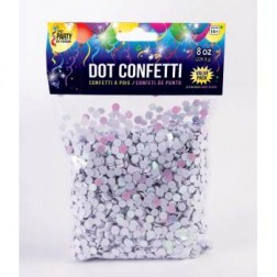 Dot Confetti White Iridescent 4oz