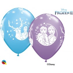 11" Disney Frozen 2 Asst. Pale Blue, Spring Lilac (25 ct.)