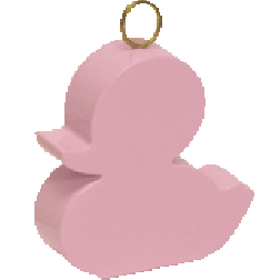 Light Pink Duck Plastic Weight
