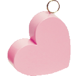 Pink Heart Plastic Weight