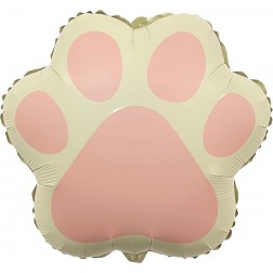 20" Matte Pink Dog Paw Balloon