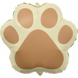 20" Matte Latte Dog Paw Balloon