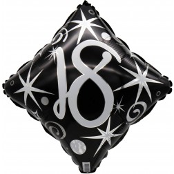 18" 18 Elegant Sparkles and Swirls Balloon Airise