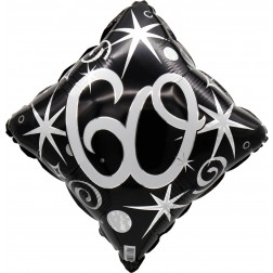 18" 60 Elegant Sparkles and Swirls Balloon Airise